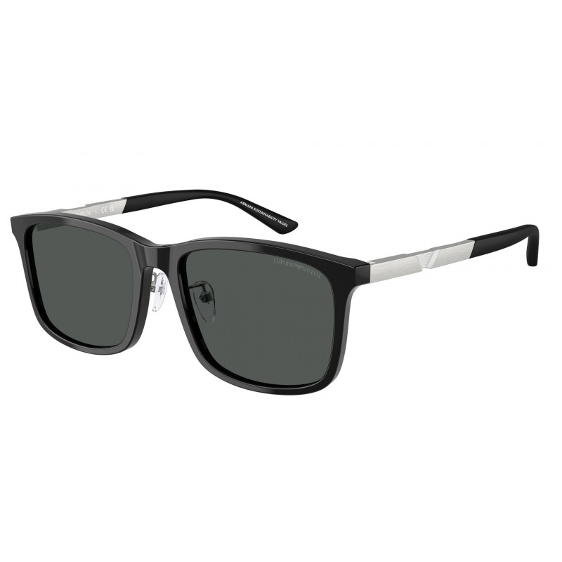 Sunglasses Emporio Armani EA 4241 D 501787 Shiny Black / Dark Grey Polyamide Standard 57mm