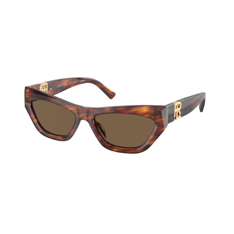 Sunglasses Ralph Lauren RL 8218 U 500773 The Kiera Striped Havana Brown 55mm