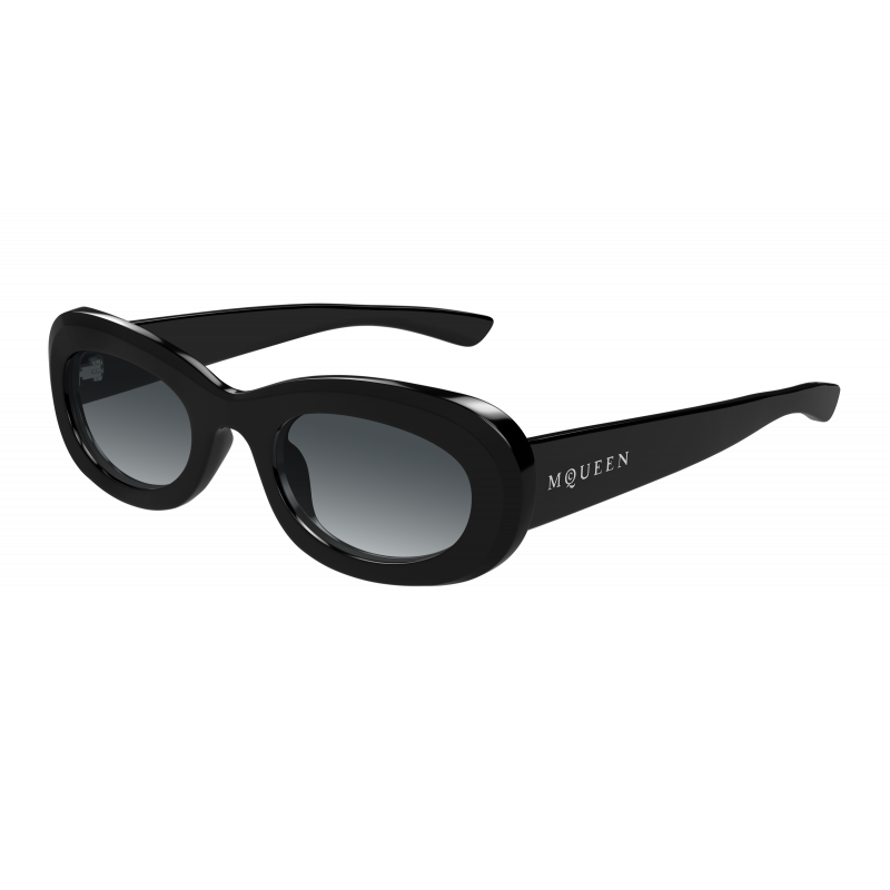 Sunglasses Alexander McQueen AM 0527 SA- 001 Black / Grey 53mm