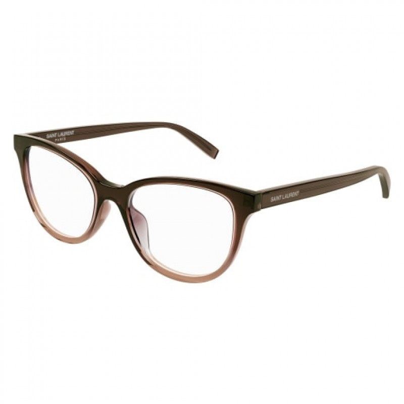 Eyeglasses Saint Laurent SL 504 - 004 Brown / Transparent 53mm