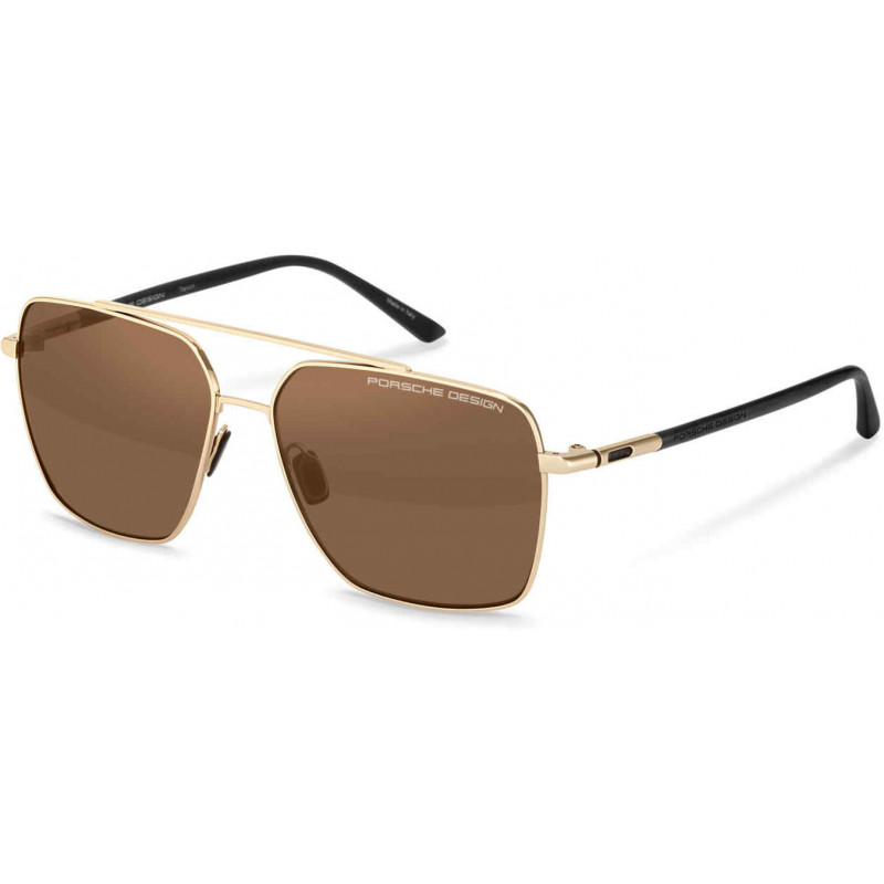 Sunglasses Porsche Design P 8974 d406 Gld/Blk W/ Brn Pol Len