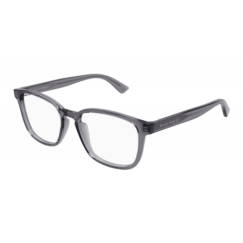 Eyeglasses Alexander McQueen AM 0462 O- 003 Grey / Transparent 53mm