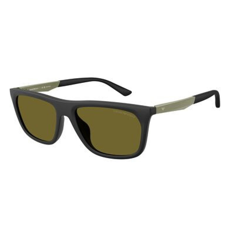 Sunglasses Emporio Armani EA 4272 U 6374/2 Matte Black / Dark Green Polyamide Standard 57mm