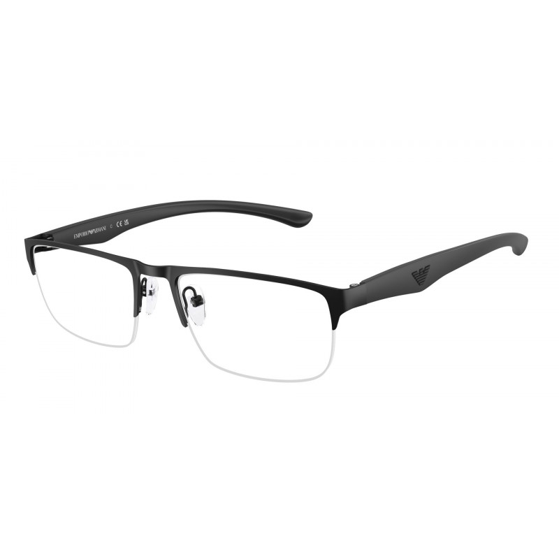 Eyeglasses Emporio Armani EA 1189 3001 Matte Black Demo Lens 54mm