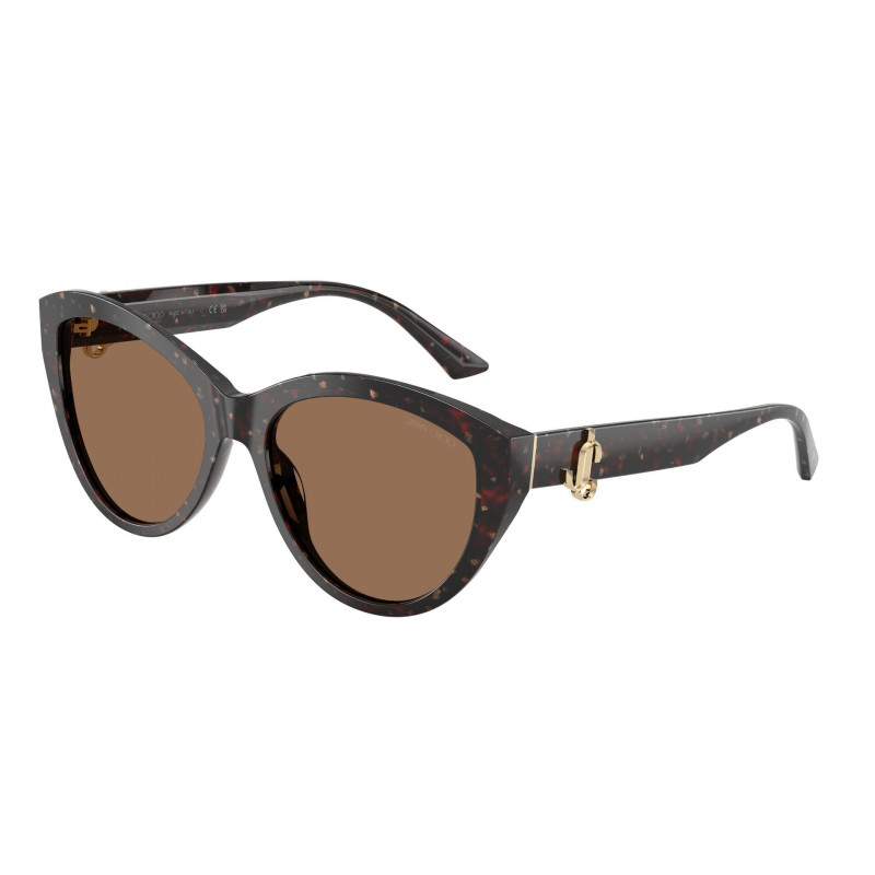 Sunglasses Jimmy Choo JC 5007 512573 Dark Havana Glitter / Brown Polyamide Standard 55mm