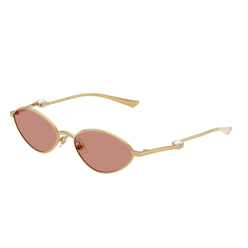 Sunglasses Jimmy Choo JC 4033 H 302396 Gold / Dark Violet Polyamide Standard 55mm