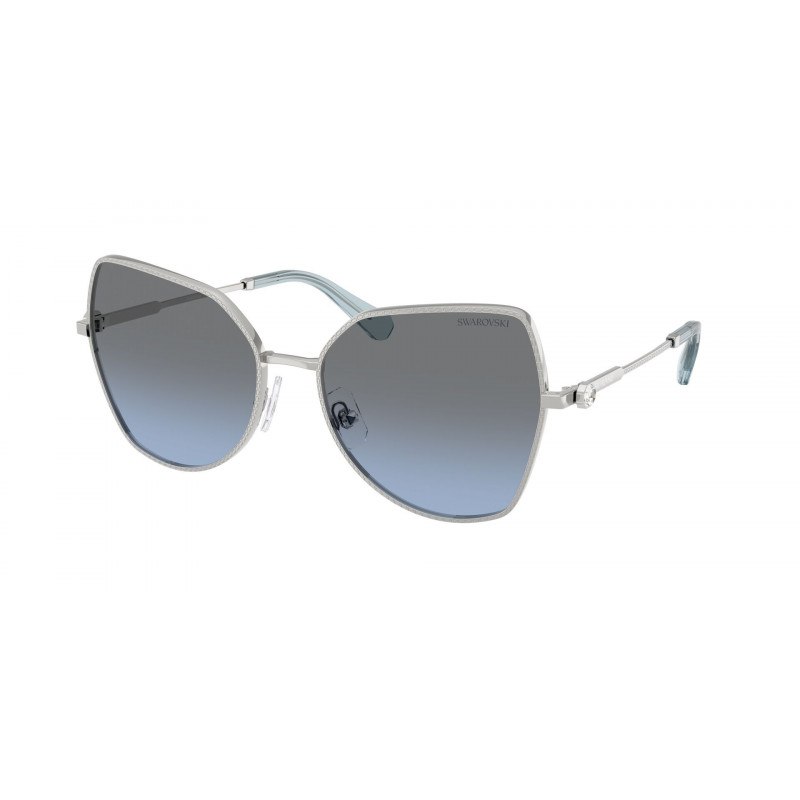 Sunglasses Swarovski SK 7037 40018F Silver / Blue Gradient Grey Polyamide Standard 58mm