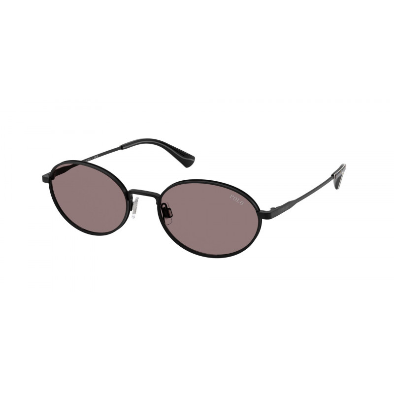Sunglasses Polo PH 3162 93047N Semishiny Black / Dark Purple Policarbonate Standard 53mm
