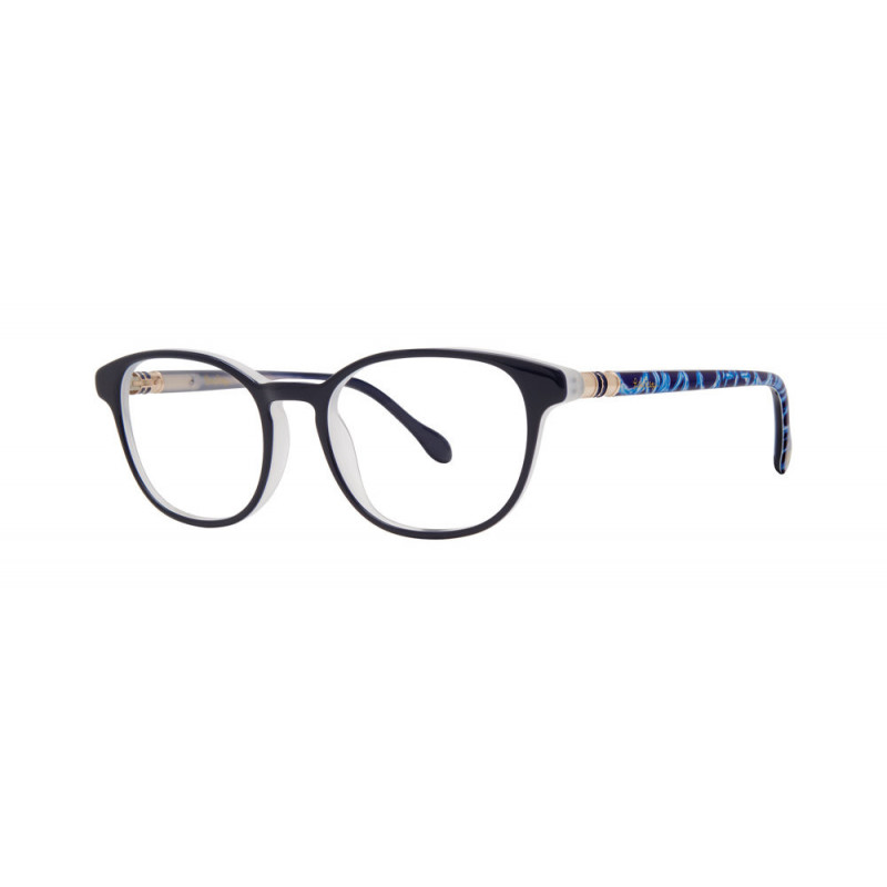 Eyeglasses Lilly Pulitzer Perri Navy Lucky Bamboo 49mm