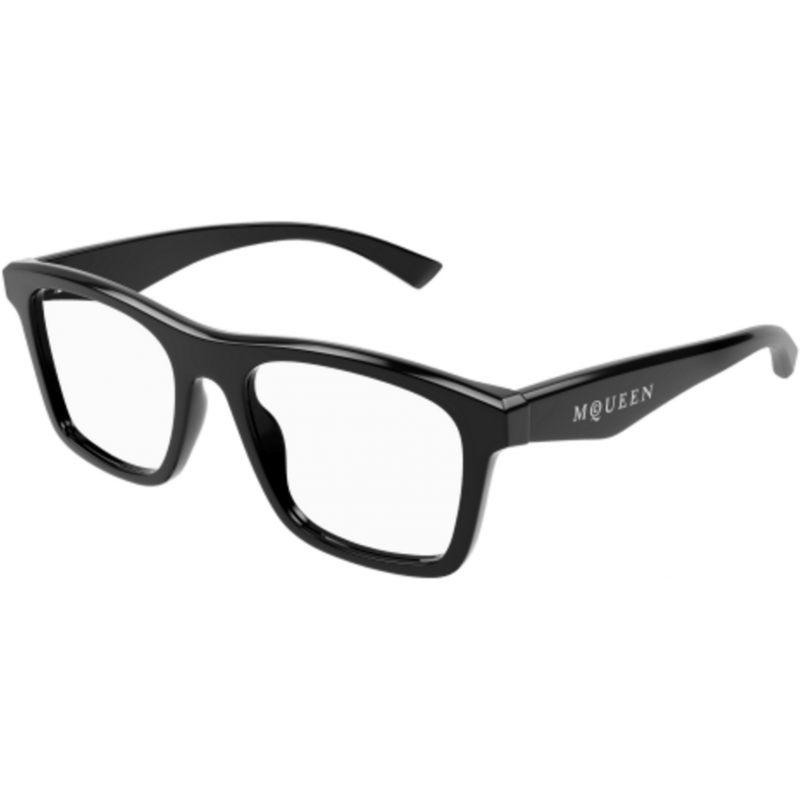 Eyeglasses Alexander McQueen AM 0475 O- 006 Black / Transparent 56mm