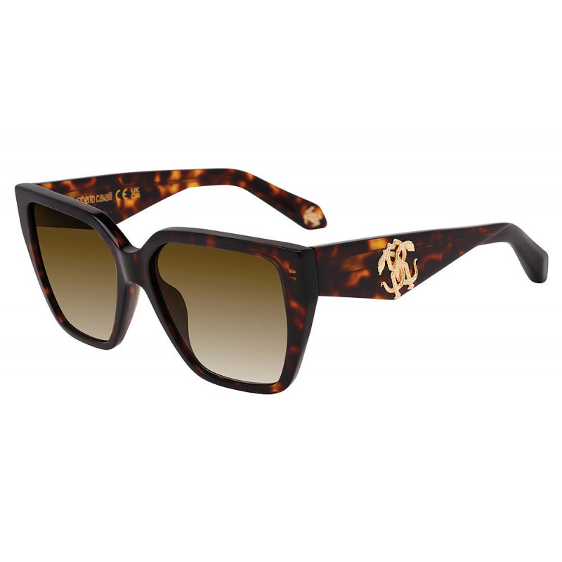 Sunglasses Roberto Cavalli SRC 137 Shiny Brown/Yellow Havana / 074