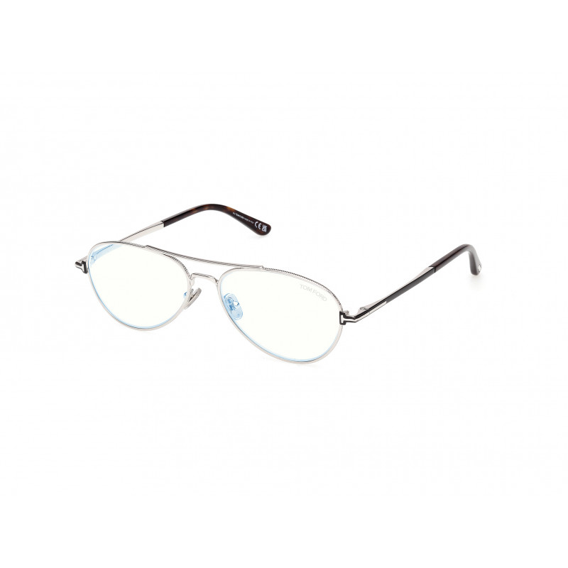 Eyeglasses Tom Ford FT 6128 -B 016 Shiny Palladium / Gunmetal 56mm