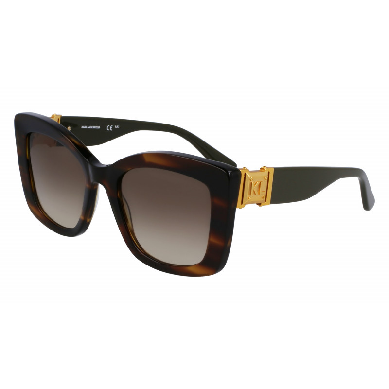 Sunglasses KARL LAGERFELD KL 6139 S 212 Striped Brown 53mm