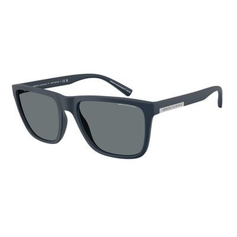 Sunglasses Armani Exchange AX 4080 S 839980 Matte Navy Blue / Dark Polyamide Standard 57mm