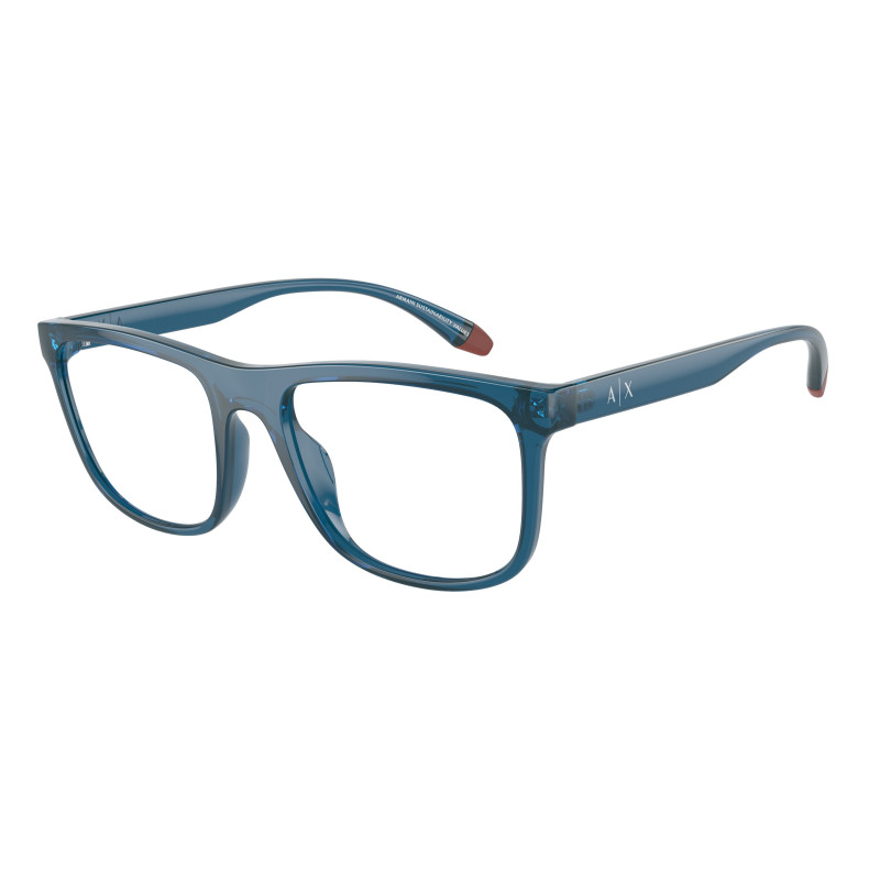 Eyeglasses Armani Exchange AX 3101 U 8187 Shiny Transparent Blue 55mm