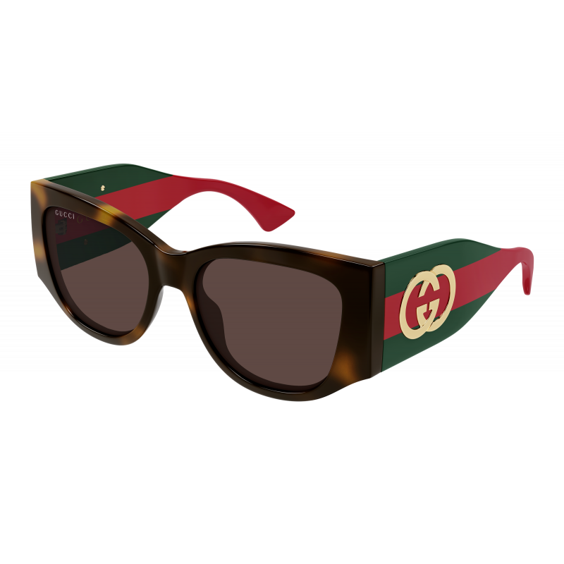 Sunglasses Gucci GG 2115 S- 002 Havana / Brown Green 55mm
