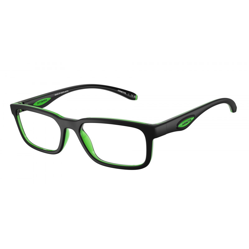 Eyeglasses Arnette AN 7283 3004 Black/Transparent Green / Demo Lens 53mm