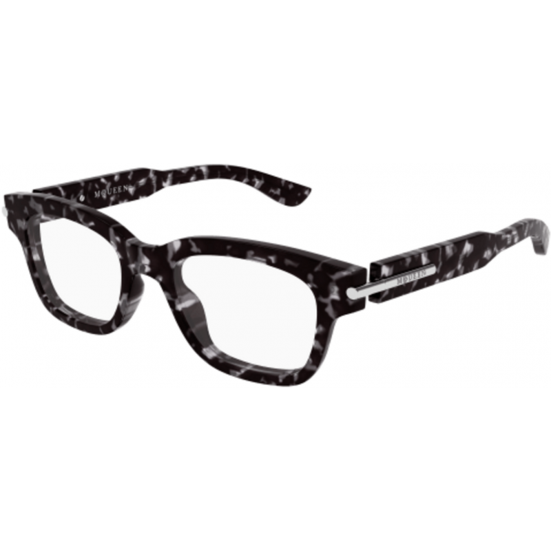 Eyeglasses Alexander McQueen AM 0497 O- 006 Havana / Transparent 52mm
