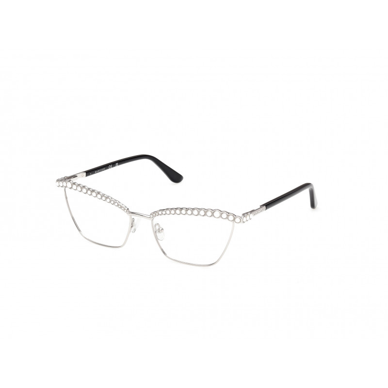 Eyeglasses Guess By Marciano GM 50057 010 Shiny Light Ruthenium / 55mm