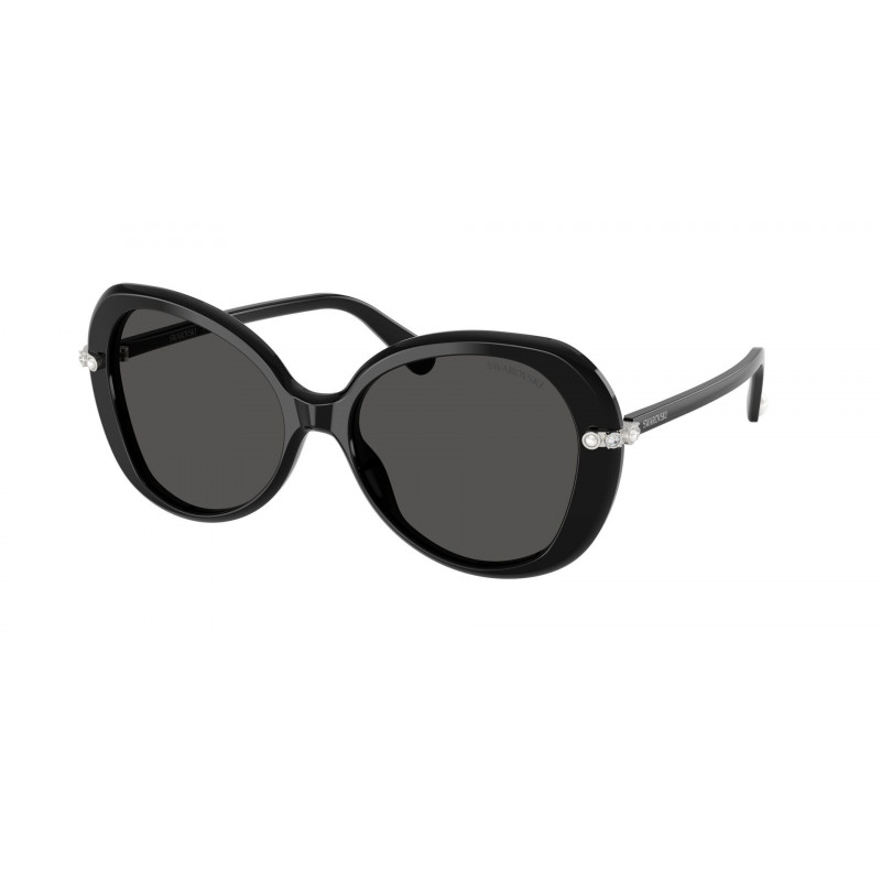 Sunglasses Swarovski SK 6059 F 103887 Black / Dark Grey Polyamide Standard 55mm
