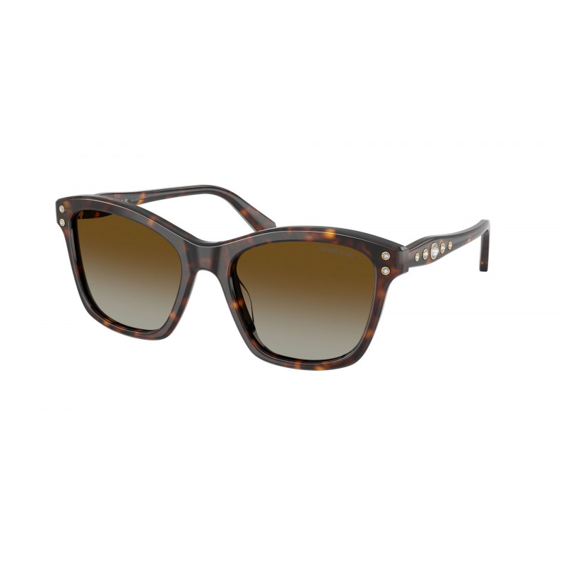 Sunglasses Swarovski SK 6063 1002T5 Havana / Polar Brown Gradient Cr39 Polarized 54mm