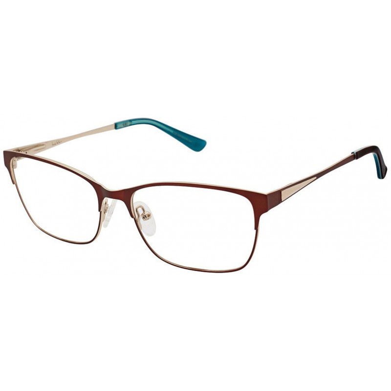 Eyeglasses Nicole Miller GLENMORE C02 Brown/Gold 55mm