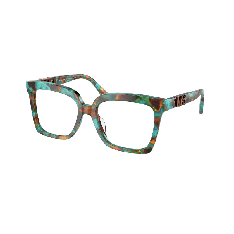 Eyeglasses Michael Kors MK 4119 U 4000 Nassau Teal Graphic Tortoise
