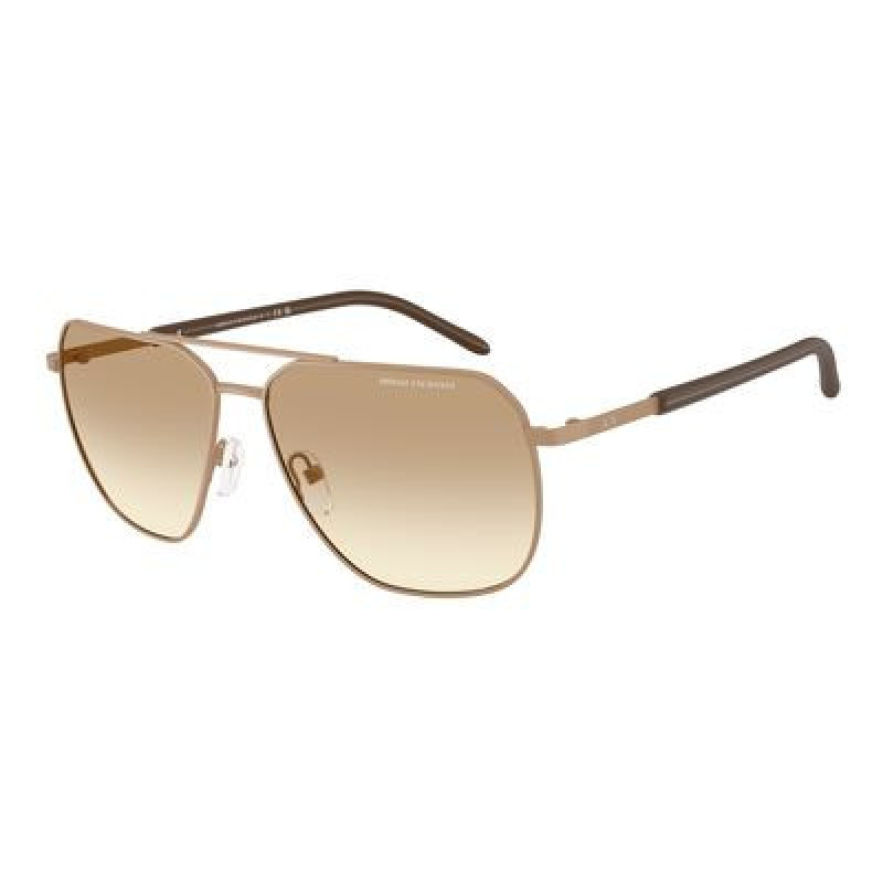 Sunglasses Armani Exchange AX 2057 S 612913 Matte Beige / Brown Gradient Policarbonate Standard 59mm