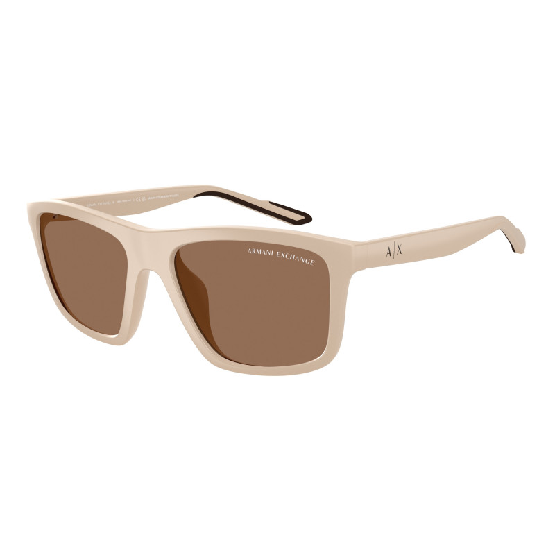 Sunglasses Armani Exchange AX 4149 SU 836173 Matte Beige / Dark Brown Polyamide Standard