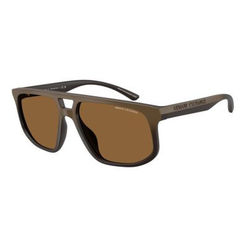 Sunglasses Armani Exchange AX 4161 SU 839173 Matte Brown / Gradient Polyamide Standard 58mm