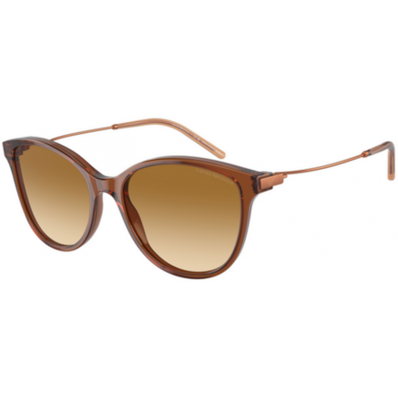 Sunglasses Emporio Armani EA 4220 61103B Shiny Transparent Light Brown