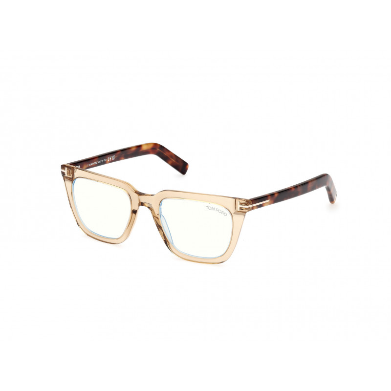 Eyeglasses Tom Ford FT 5963 -B 045 Shiny Light Brown / Blonde Havana 50mm