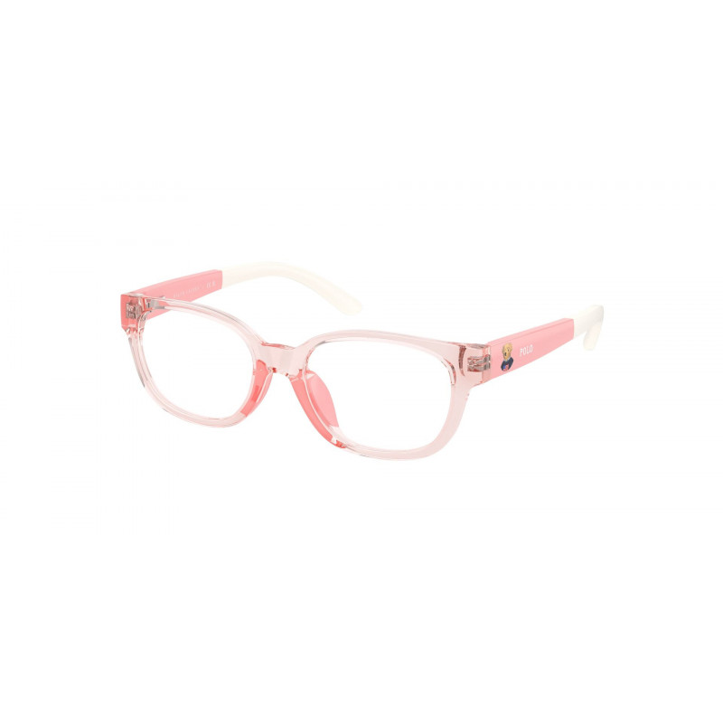 Eyeglasses Polo Prep PP 8551 U 6266 Shiny Transparent Pink / Demo Lens 47mm