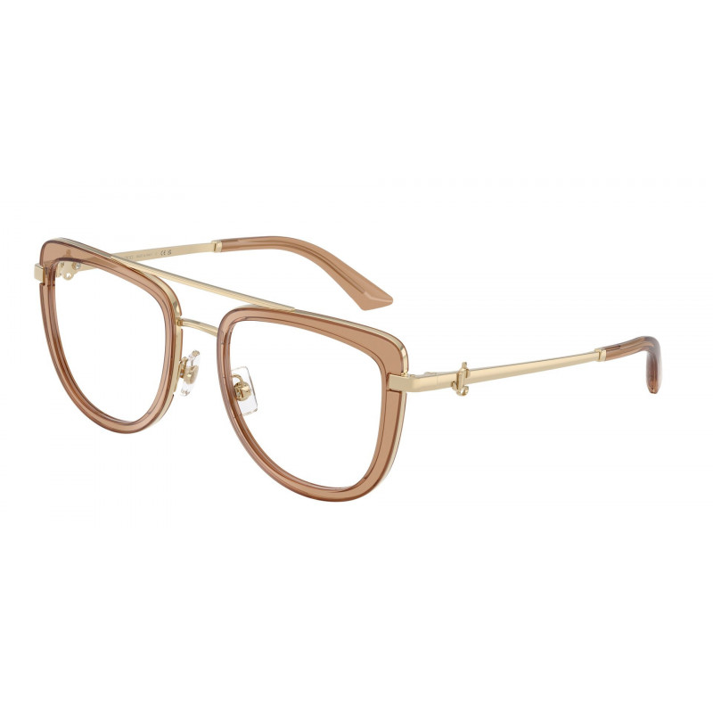 Eyeglasses Jimmy Choo JC 2024 B 3006 Pale Gold/Transparent Tan / Demo Lens 52mm
