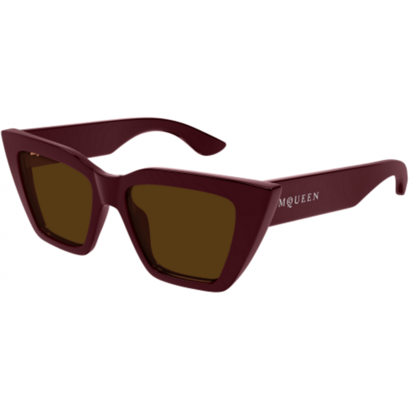 Sunglasses Alexander McQueen AM 0507 S- 003 Burgundy / Brown 52mm