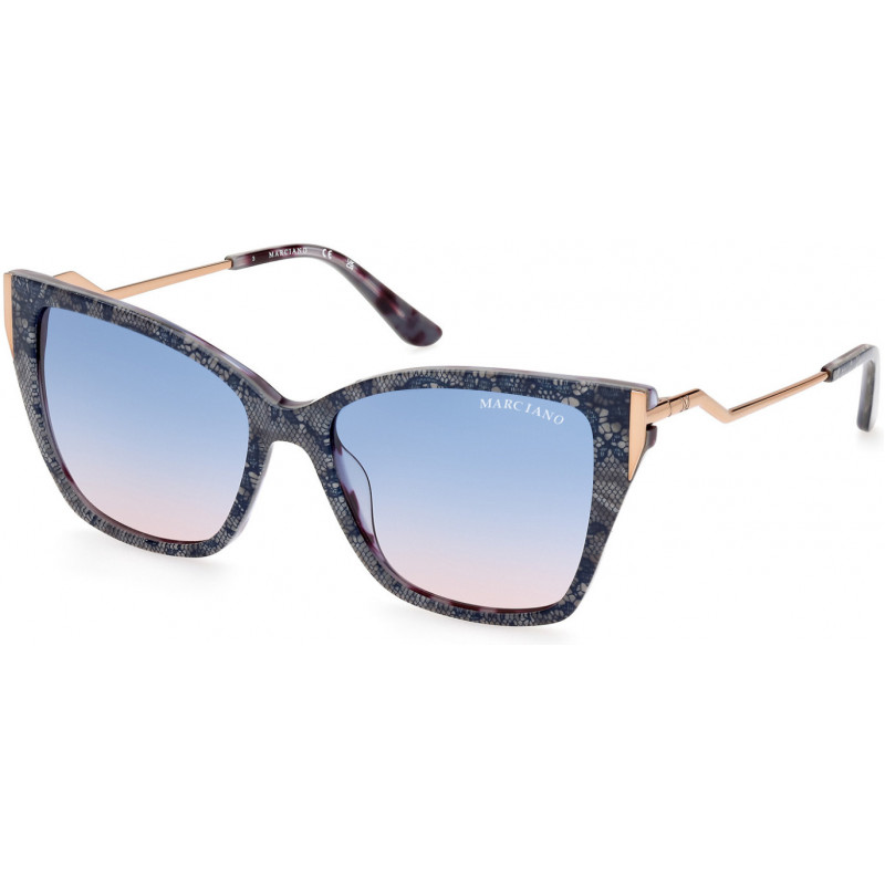 Sunglasses Guess By Marciano GM 0833 92W Blue/Havana / Shiny Rose Gold 55mm