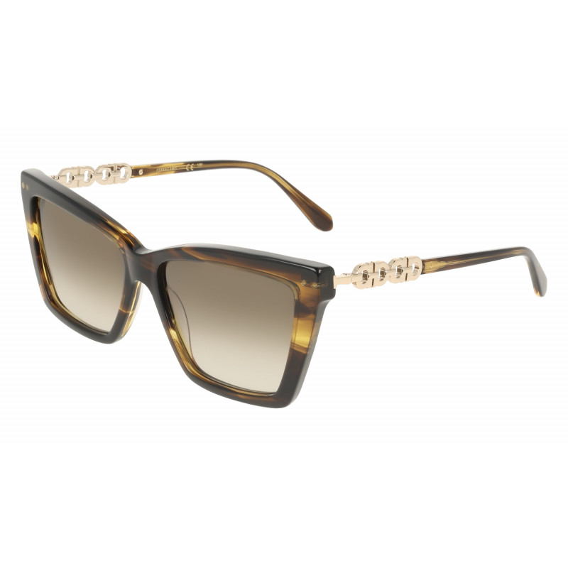 Sunglasses FERRAGAMO SF 2112 S 323 Khaki/Horn 57mm