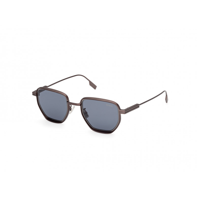Sunglasses Zegna EZ 0256 37V Matte Dark Bronze / 49mm
