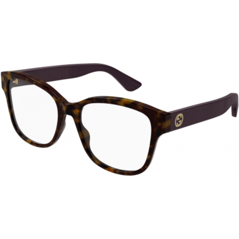 Eyeglasses Gucci GG 1340 O- 008 Havana / Transparent Violet 54mm