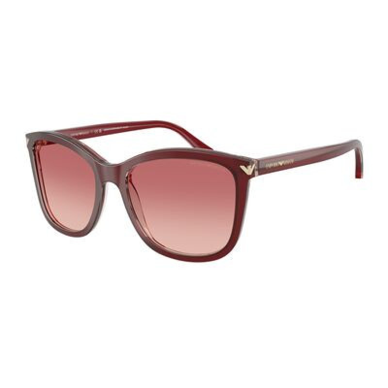 Sunglasses Emporio Armani EA 4060 6377A5 Shiny Bordeaux / Pink Gradient Red Polyamide Standard 56mm