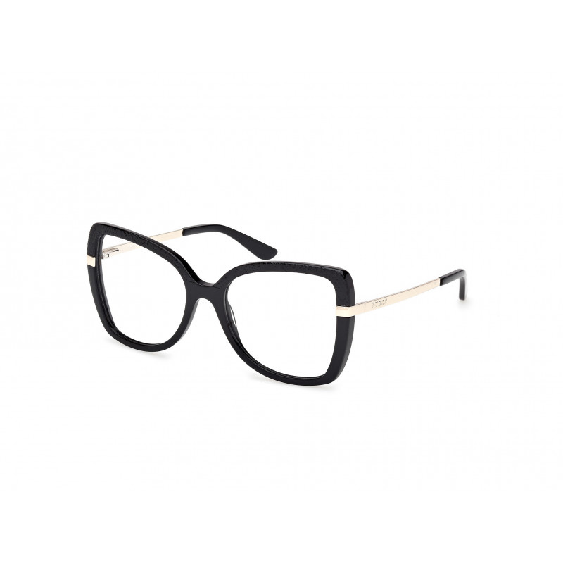 Eyeglasses Guess GU 50245 001 Shiny Black Pale Gold 54mm
