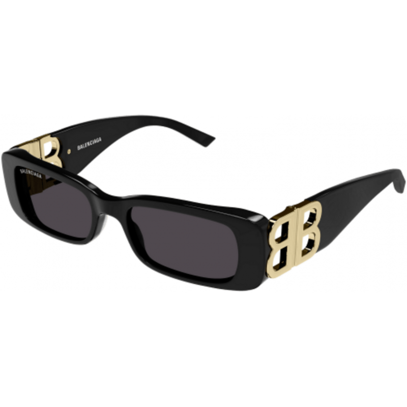 Sunglasses Balenciaga BB 0096 S- 001 Black / Grey Gold 51mm