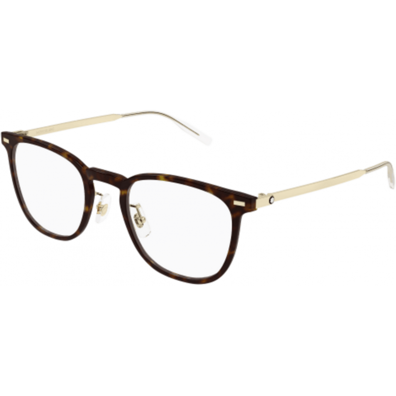 Eyeglasses Montblanc MB 0393 ON- 003 Havana / Transparent Gold 51mm