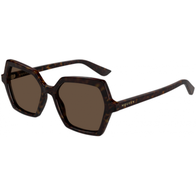 Sunglasses Alexander McQueen AM 0537 S- 002 Havana / Brown 54mm