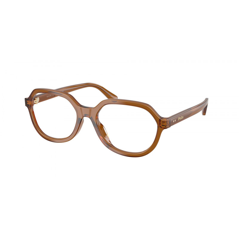 Eyeglasses Polo PH 2310 U 6371 Shiny Transparent Brown / Demo Lens Recycled 52mm