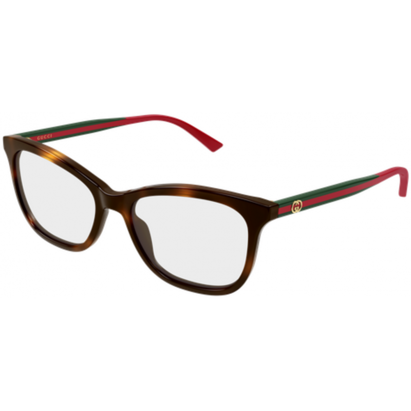 Eyeglasses Gucci GG 2117 O- 002 Havana / Transparent Green 54mm