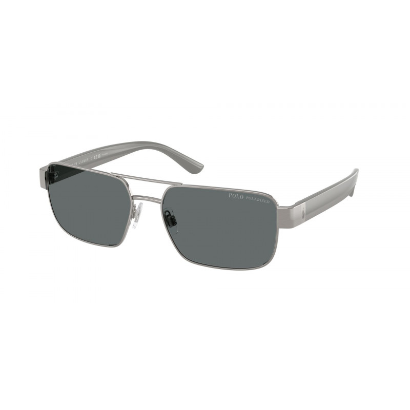 Sunglasses Polo PH 3161 926681 Brushed Gunmetal / Polar Dark Grey Policarbonate Polarized 58mm
