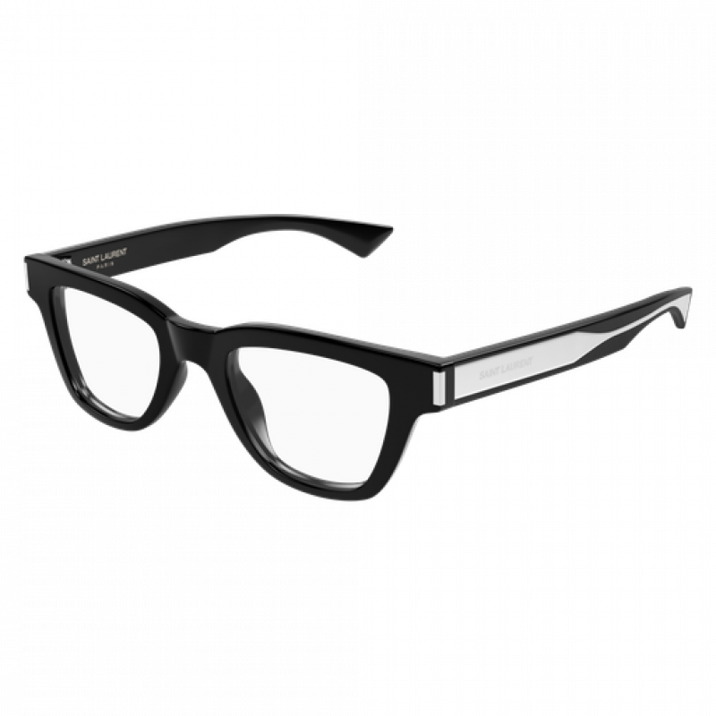 Eyeglasses Saint Laurent SL 789 JACQUES OPT- 001 Black / Transparent Crystal 47mm