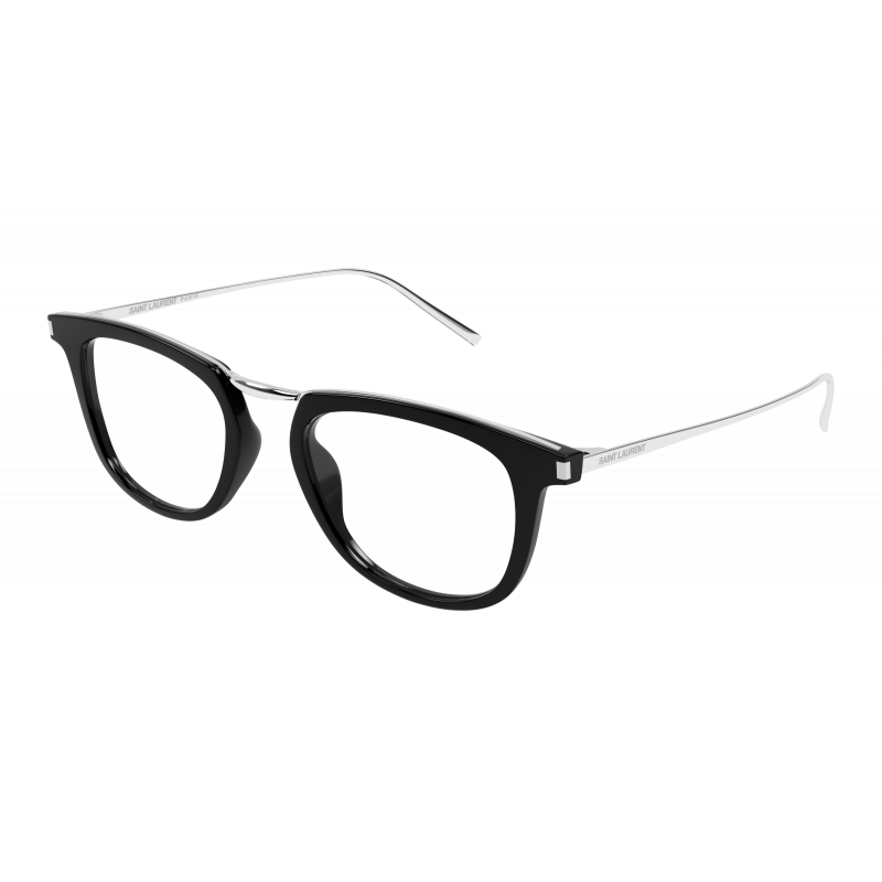 Eyeglasses Saint Laurent SL 753 OPT- 001 Black / Transparent Silver 50mm