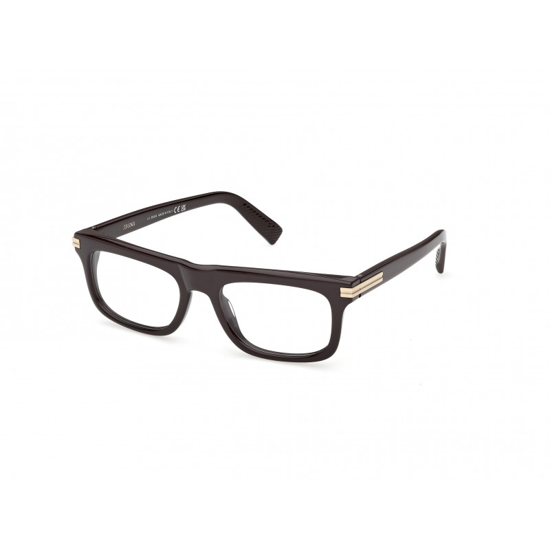 Eyeglasses Zegna EZ 5343 048 Shiny Dark Brown / 56mm